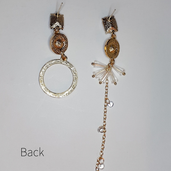 🎀Sparkling Rhinestones Asymmetrical Dangle - Picture 4 of 5